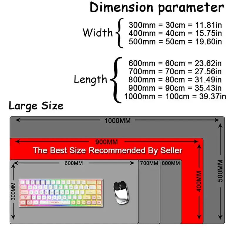 Starry Sky Moon Mouse Pad Large Computer Office Game Table Mats XXL Rubber Anti-slip Gaming Keyboard Mousepads Long Desk Pads