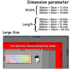 Starry Sky Moon Mouse Pad Large Computer Office Game Table Mats XXL Rubber Anti-slip Gaming Keyboard Mousepads Long Desk Pads