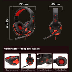 Gaming Headphones 3.5mm Wired PC Bass Stereo Gamer Headset Phone Laptops Earphone Helmet With Microphone For PS4 Xbox One Switch
