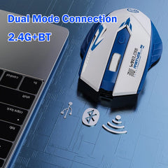 Bluetooth 5.4 Mouse Dual-Mode 2.4G Wireless Mouse 6 Buttons Gaming Mouse Office Silent Mice Rechargeable Mouse For PC Laptop