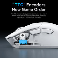 Attack Shark R1 Superlight Mouse ,Bluetooth 2.4G Wireless, PixArt PAW3311 Gaming Sensor 6 Adjustable DPI for Office Game