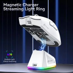 ATTACK SHARK X11 Tri-Mode Lightweight Gaming Mouse,Magnetic Fast Charging,PAW3311,22000DPI,400IPS,40G,and Broadcom BK3633 Master